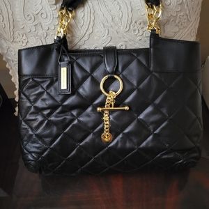 Antonio Melani black leather handbag, New with dustbag